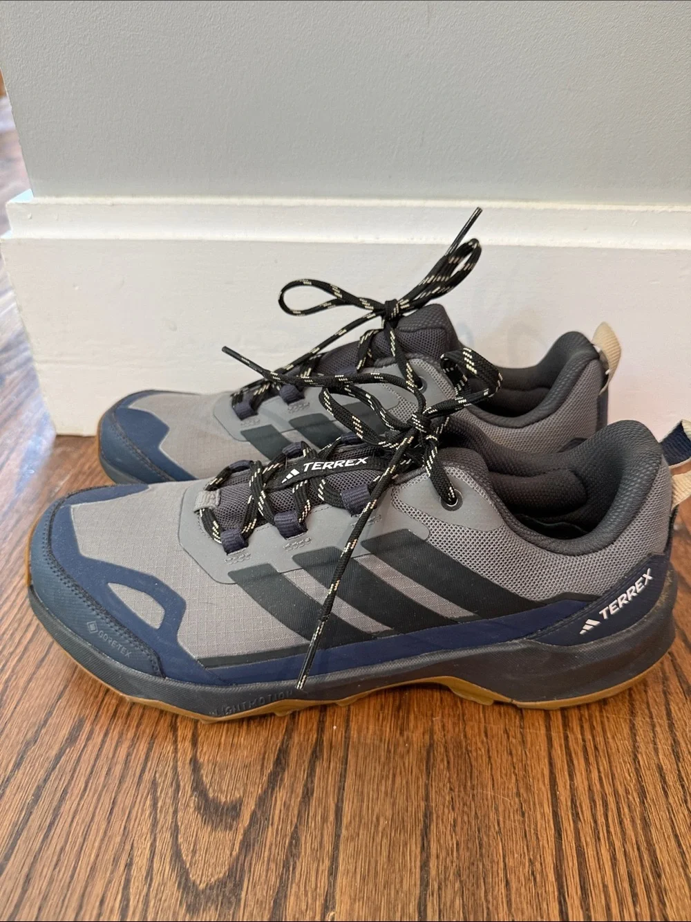 adidas Terrex Grey, Navy & Black Trail Sneakers- Size 9